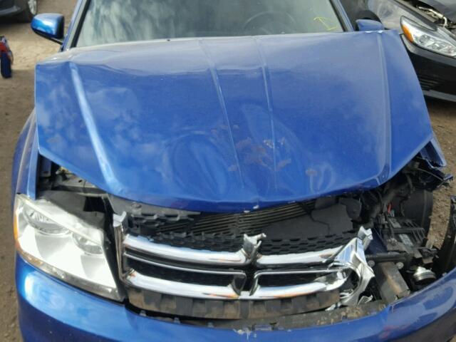 1C3CDZCB0CN178490 - 2012 DODGE AVENGER SX BLUE photo 7