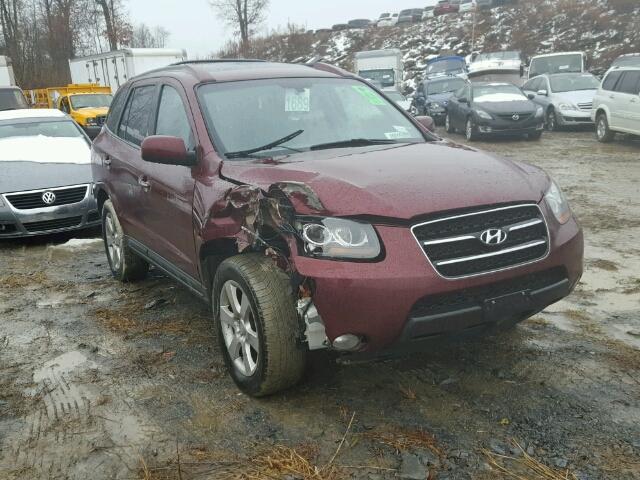 5NMSH73E29H325411 - 2009 HYUNDAI SANTA FE S RED photo 1