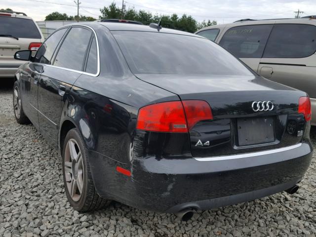 WAUDH78E66A273527 - 2006 AUDI A4 3.2 QUA BLACK photo 3