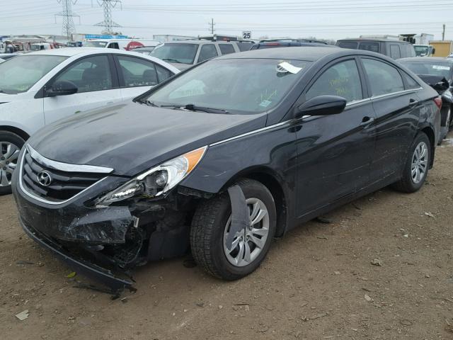 5NPEB4AC1CH426061 - 2012 HYUNDAI SONATA GLS BLACK photo 2