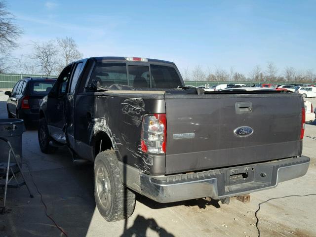 1FTPX14V26KD22013 - 2006 FORD F150 GRAY photo 3