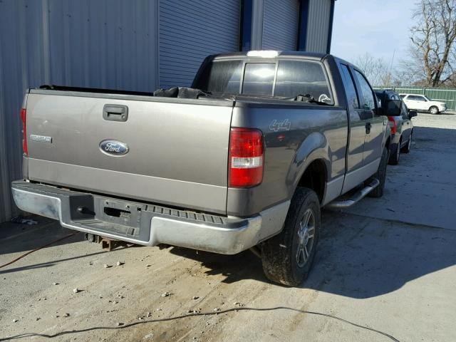 1FTPX14V26KD22013 - 2006 FORD F150 GRAY photo 4