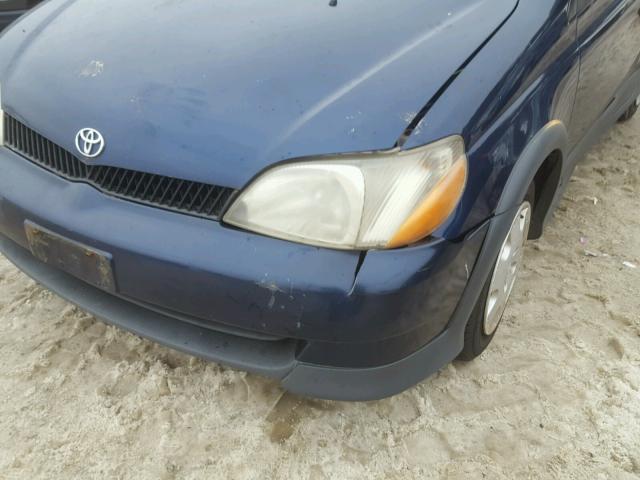 JTDBT123X25025426 - 2002 TOYOTA ECHO BLUE photo 9