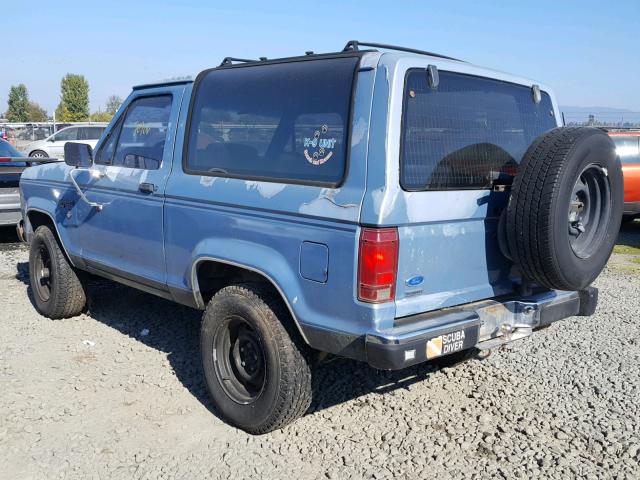 1FMCU14T4JUA39448 - 1988 FORD BRONCO II BLUE photo 3