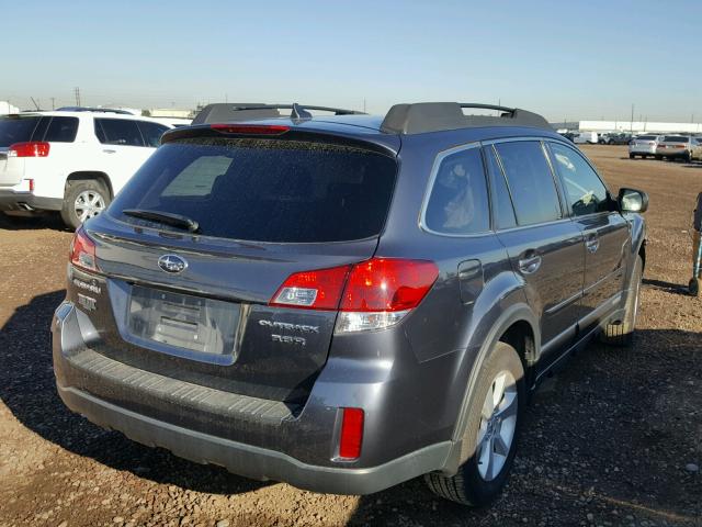 4S4BRDNC8E2302359 - 2014 SUBARU OUTBACK 3. GRAY photo 4