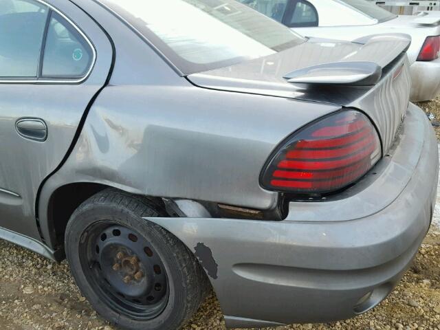 1G2NE52E25M240927 - 2005 PONTIAC GRAND AM S 灰色 照片 9