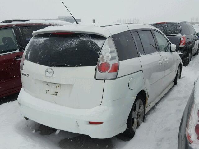 JM1CR293270153632 - 2007 MAZDA 5 WHITE photo 4