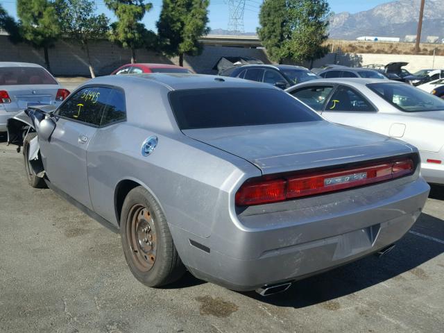 2C3CDYAG5DH695755 - 2013 DODGE CHALLENGER GRAY photo 3