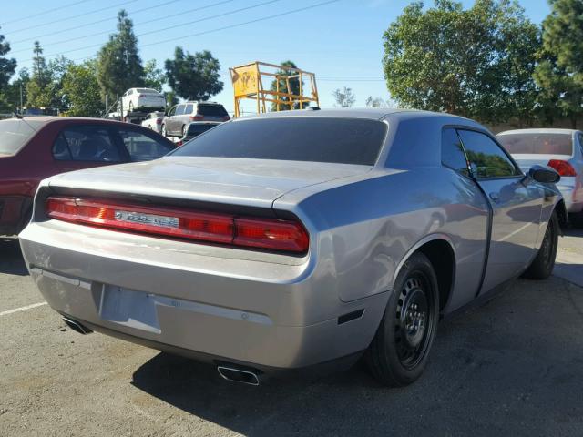 2C3CDYAG5DH695755 - 2013 DODGE CHALLENGER GRAY photo 4