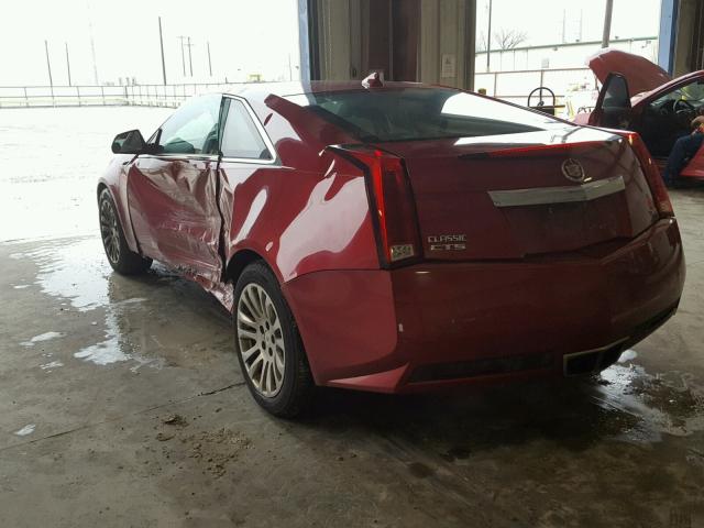 1G6DP1E37C0132167 - 2012 CADILLAC CTS PREMIU MAROON photo 3