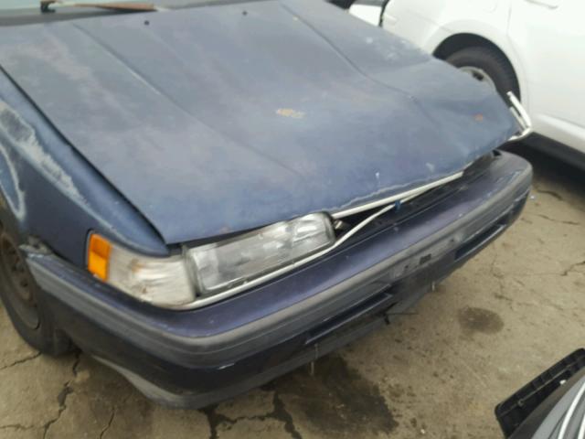 1YVGD22B5N5198737 - 1992 MAZDA 626 DX BLUE photo 9