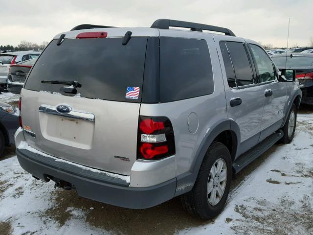 1FMEU73E36UA95760 - 2006 FORD EXPLORER X SILVER photo 4