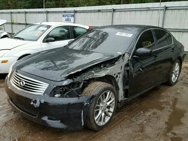 JNKBV61E48M208229 - 2008 INFINITI G35 BLACK photo 2