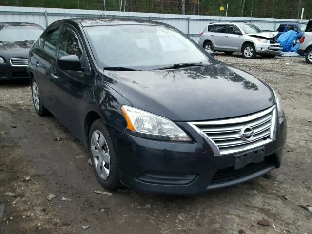 3N1AB7AP5DL613617 - 2013 NISSAN SENTRA S BLACK photo 1