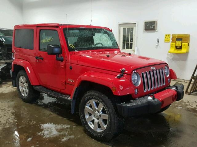 1C4GJWBG5HL676589 - 2017 JEEP WRANGLER S RED photo 1