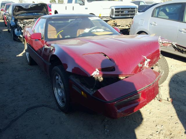 1G1YY2386L5115114 - 1990 CHEVROLET CORVETTE BURGUNDY photo 1