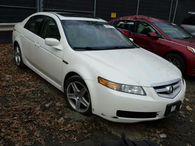 19UUA66225A043848 - 2005 ACURA TL WHITE photo 1