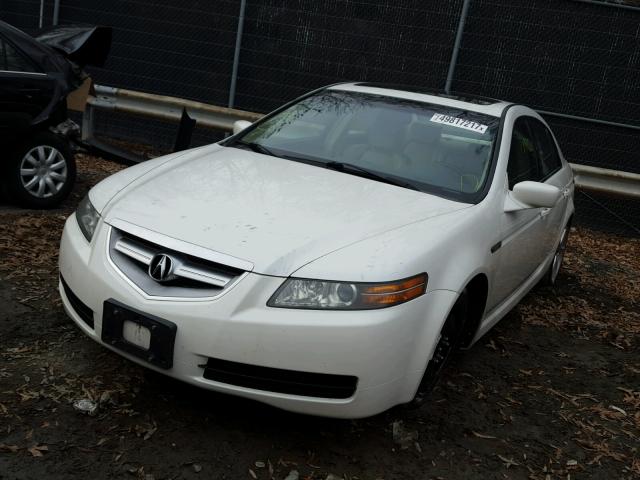 19UUA66225A043848 - 2005 ACURA TL WHITE photo 2