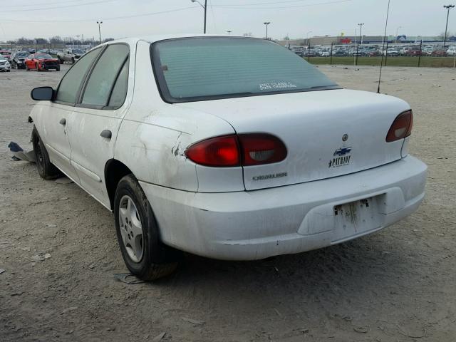 1G1JC5249Y7326982 - 2000 CHEVROLET CAVALIER WHITE photo 3