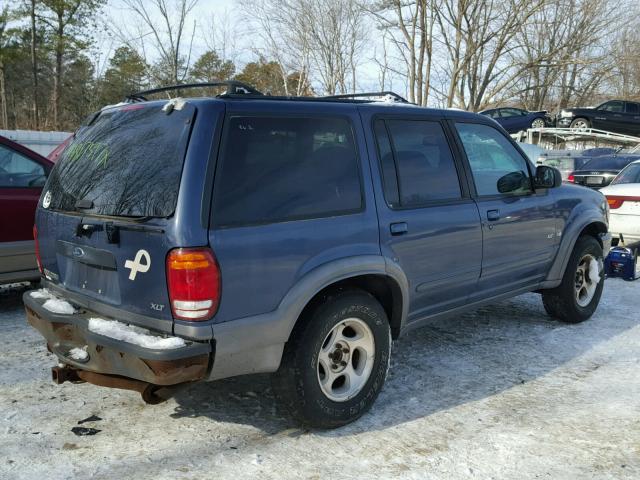 1FMZU83P9YZB42613 - 2000 FORD EXPLORER X BLUE photo 4