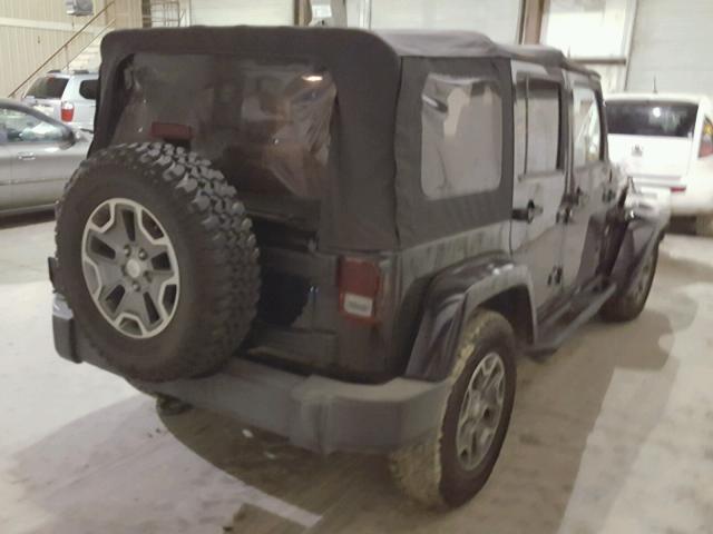 1J4GB59107L191391 - 2007 JEEP WRANGLER S BLACK photo 4