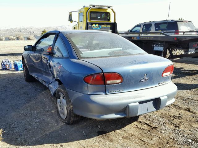 1G1JC1243VM113595 - 1997 CHEVROLET CAVALIER B BLUE photo 3