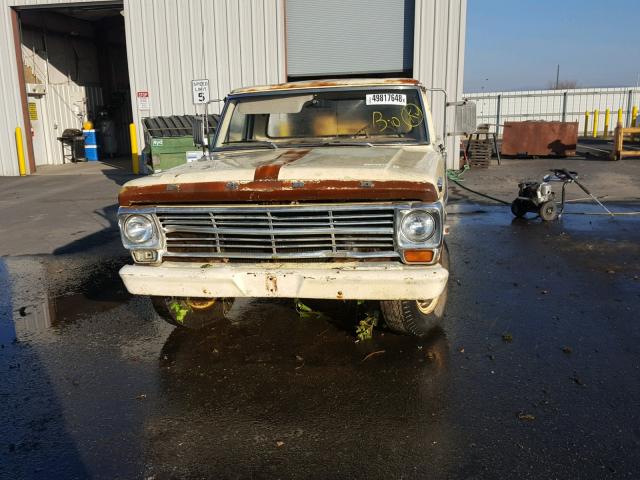 F25YLD70511 - 1968 FORD F250 WHITE photo 9