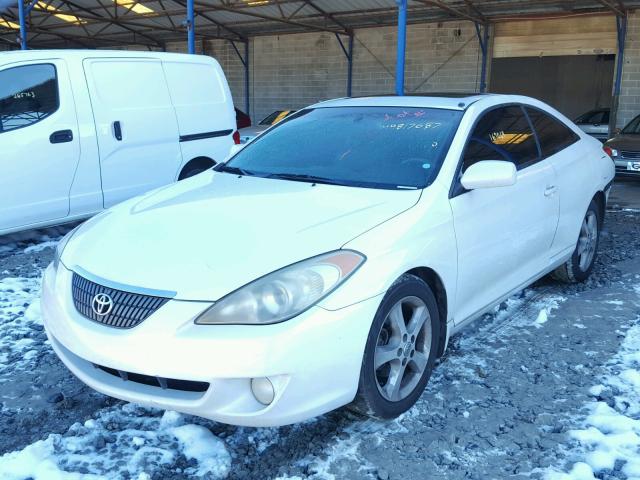 4T1CA38P15U062144 - 2005 TOYOTA CAMRY SOLA WHITE photo 2