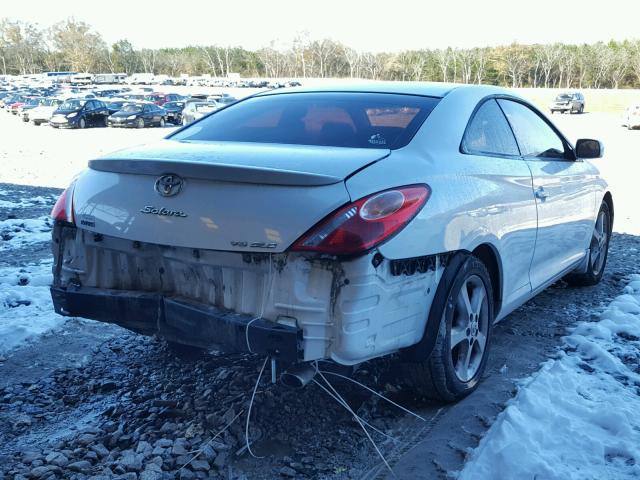 4T1CA38P15U062144 - 2005 TOYOTA CAMRY SOLA WHITE photo 4