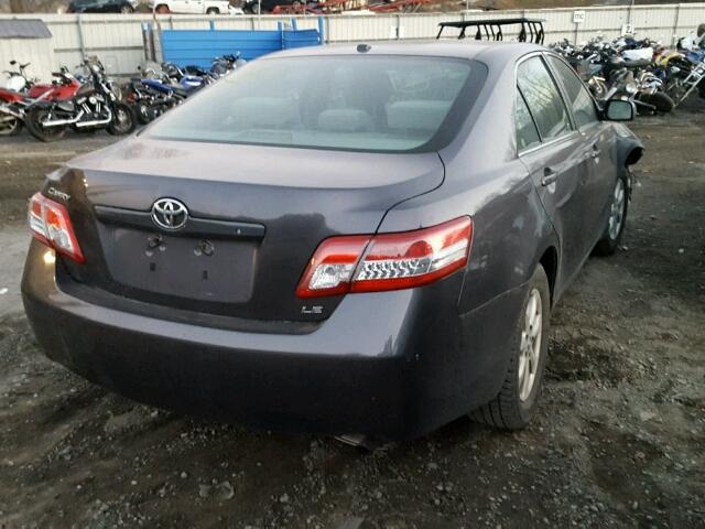 4T4BF3EK6BR184330 - 2011 TOYOTA CAMRY BASE SILVER photo 4