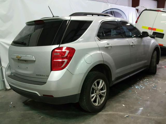 2GNALCEK7G6337684 - 2016 CHEVROLET EQUINOX LT SILVER photo 4