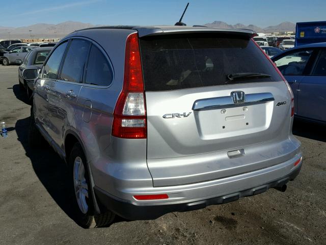 JHLRE4H78AC000803 - 2010 HONDA CR-V EXL GRAY photo 3