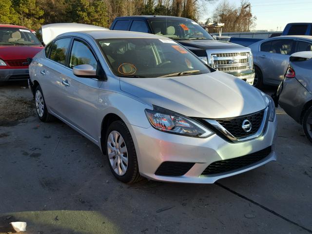 3N1AB7AP1GY312382 - 2016 NISSAN SENTRA S SILVER photo 1