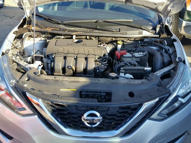 3N1AB7AP1GY312382 - 2016 NISSAN SENTRA S SILVER photo 7