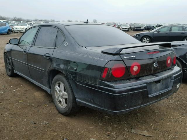 2G1WF52E959272454 - 2005 CHEVROLET IMPALA BLACK photo 3