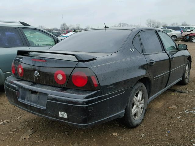 2G1WF52E959272454 - 2005 CHEVROLET IMPALA BLACK photo 4