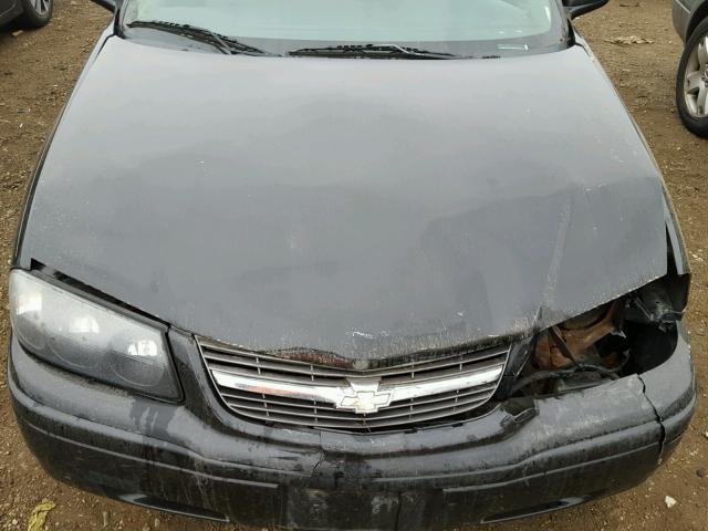 2G1WF52E959272454 - 2005 CHEVROLET IMPALA BLACK photo 7