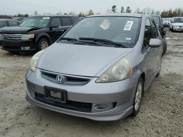 JHMGD386X8S038217 - 2008 HONDA FIT SPORT SILVER photo 2