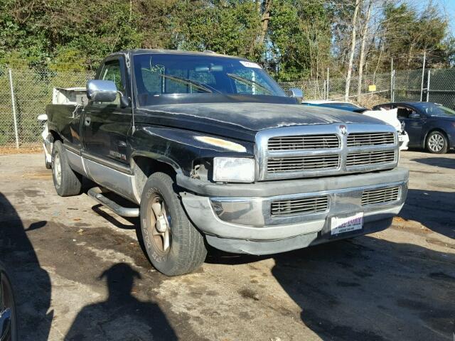 1B7HC16Y0TS695943 - 1996 DODGE RAM 1500 BLACK photo 1