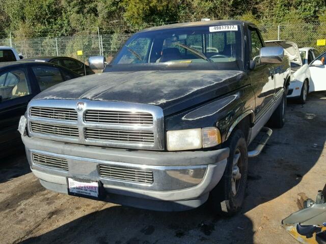 1B7HC16Y0TS695943 - 1996 DODGE RAM 1500 BLACK photo 2