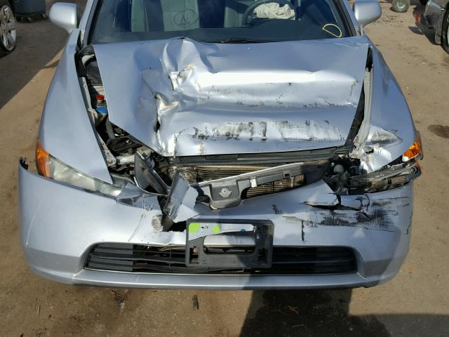 2HGFA16548H347839 - 2008 HONDA CIVIC LX SILVER photo 9