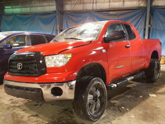 5TBBT54127S452600 - 2007 TOYOTA TUNDRA DOU RED photo 2