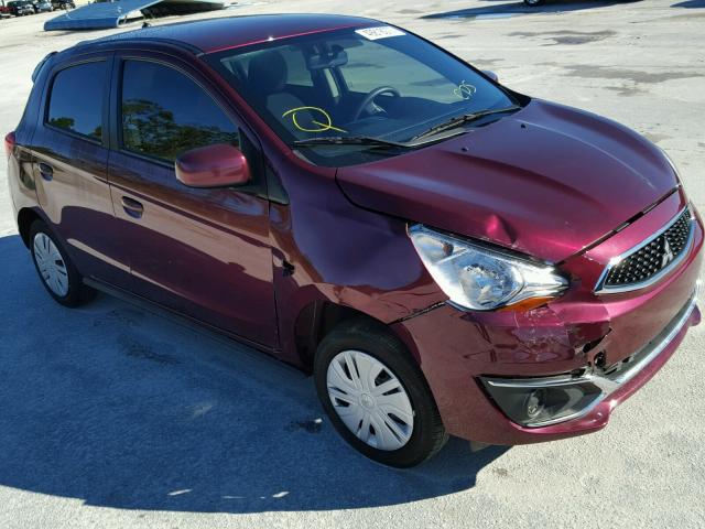 ML32A3HJ0HH009379 - 2017 MITSUBISHI MIRAGE ES BURGUNDY photo 1