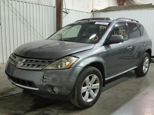 JN8AZ08T56W424079 - 2006 NISSAN MURANO SL GRAY photo 2