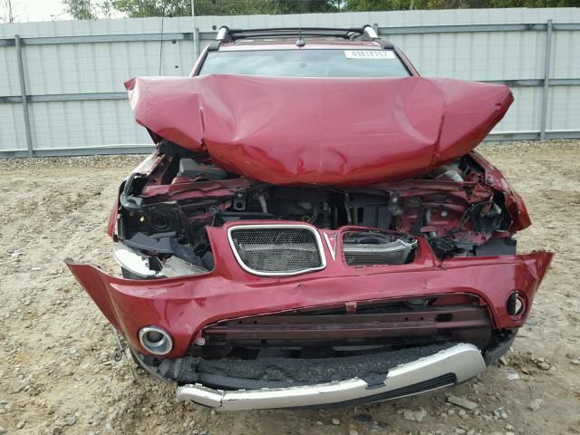 2CKDL63F766053346 - 2006 PONTIAC TORRENT RED photo 10