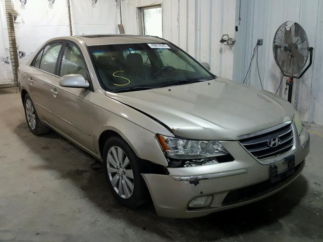 5NPEU46C19H450808 - 2009 HYUNDAI SONATA SE BEIGE photo 1