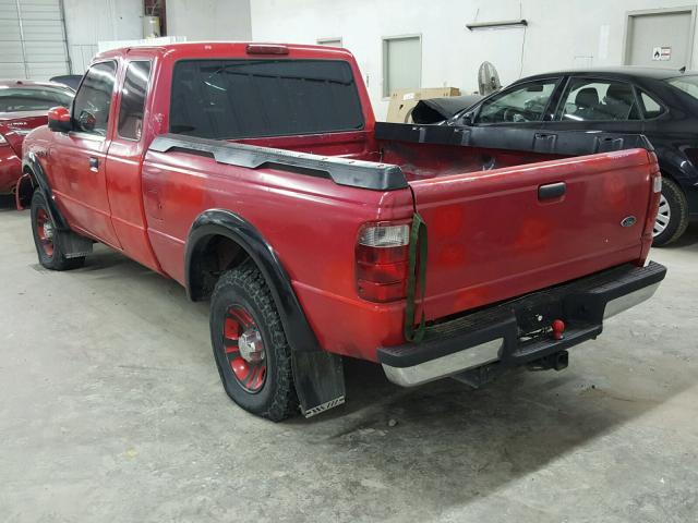 1FTYR14U22PA38450 - 2002 FORD RANGER SUP RED photo 3