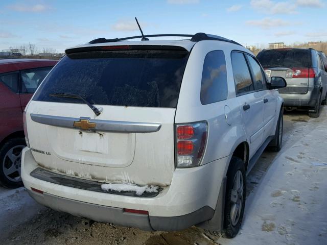 2CNDL23F786302548 - 2008 CHEVROLET EQUINOX LS WHITE photo 4