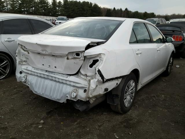 4T4BF1FK0DR307142 - 2013 TOYOTA CAMRY L WHITE photo 4