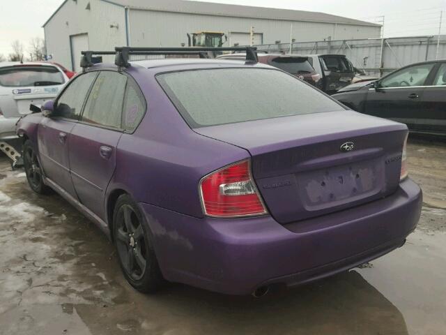 4S3BL616076206450 - 2007 SUBARU LEGACY 2.5 PURPLE photo 3